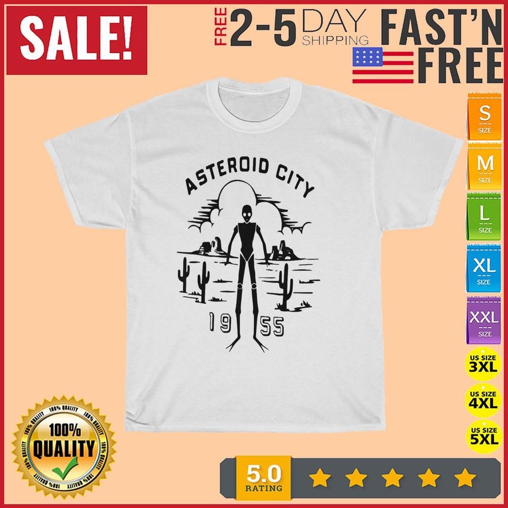

Asteroid City Spaceman Vintage T Shirt Men Fashion Women Kid T Shirt Short NEW S