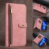 Reißverschluss-Brieftasche, Kartenhalter, Schlüsselband aus Leder für iPhone 14 Plus13 12 11 Pro Max XSMAX für Samsung S23 S22 S21 S20 Ultra Plus Note20Ultra A13 A53 A14 A54