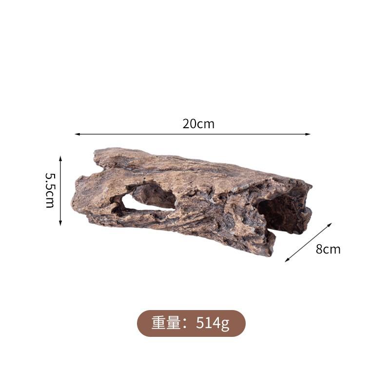 Reptile Hideout Shelter With Basking Platform Tree Bark Design Lizards Geckos Turtles Snakes Spiders