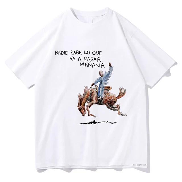 

Футболки Bad Bunny Cotton с рисунком Harajuku для мужчин, дизайнерская одежда Harajuku Unisex S