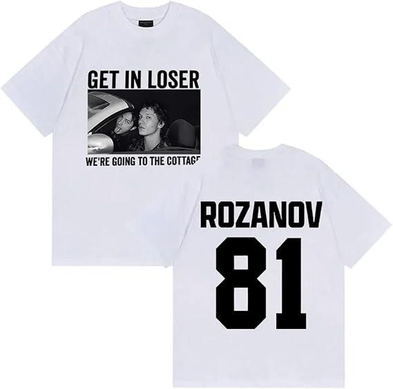 

81 Rozanov Heated Rivalry T Shirt Retro Loose Crew Neck Short Sleeve Unisexs and Womens Plus Size Casual Top S