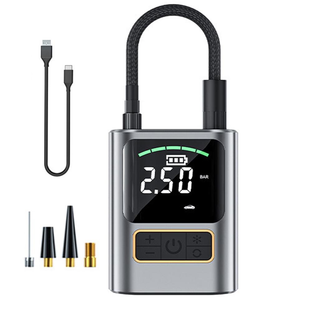 

Электрический воздушный насос для накачивания шин велосипеда, определение давления, портативный воздушный насос, зарядка через USB, автомобильный насос для накачивания шин, автомобильные аксессуары