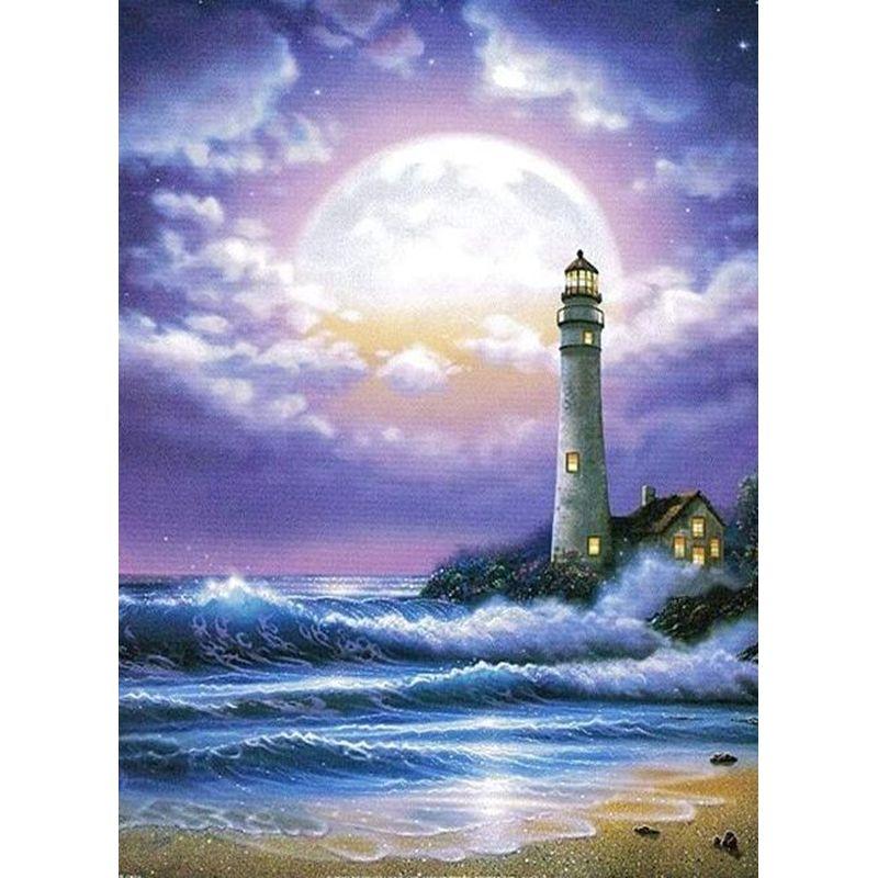 DIY Diamond Painting Seabeach Landscape Diamond Embroidery Sale Pictures Of Rhinestones Sunset Mosaic Craft Home Decor