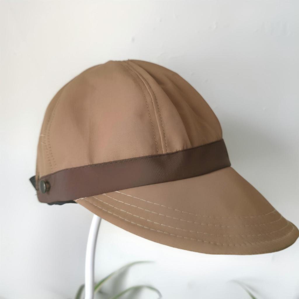 Spring and summer large brim vinyl sun hat UPF + UV protection Velcro adjustable hat circumference sun protection hat
