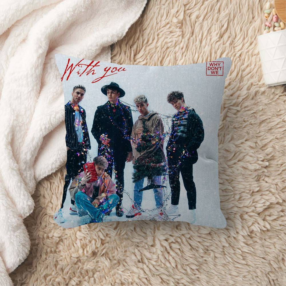 American Pop Boy Band Why Dont We Personalized Pillow Cover Kids Bedroom Wild Party Decor Pillowcase Kid Birthday Shower Gift