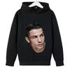 Spring Autumn Casual Children's Hoodie Sports Sweatshirt for Boys and Girls Ronaldo Printed 2-14 Years Fashion Kids Pullover Top