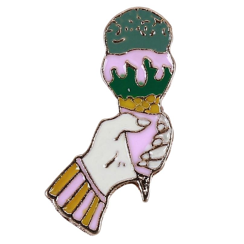 Fashion Elegant Enamel Corsage Creative Emblem Polar Bear Astronaut Brooch Balloon Dog Ice Cream Brooch