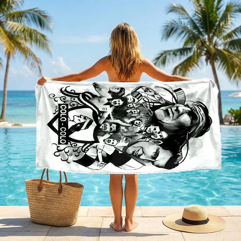 Colo Garra Blanca Fashion Beach Towel: Ideal for Summer Adventures Soft, absorbent and quick drying suitable for swimming and bathing