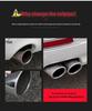 BMW 5 Series E60 520/523 M5 Quad Exhaust, Direct-Fit Stainless Steel & Carbon Fiber Muffler