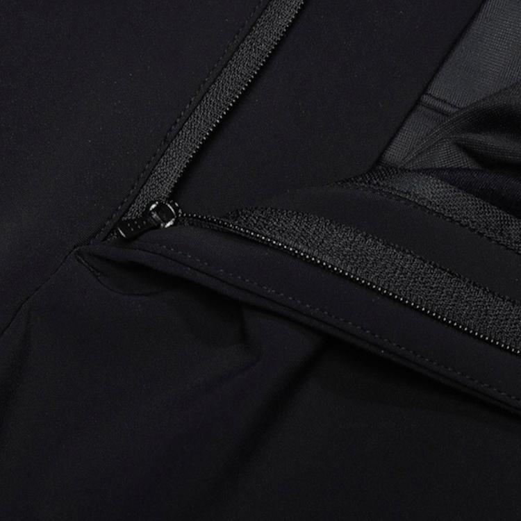 FILA Golf Series Solid Color Mid-Rise Straight Leg Casual Pants Men bottoms Black A11M345601FBK