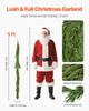 Christmas Garland, 1524 mm Realistic Norfolk Pine Garland, Evergreen Real Touch Artificial Faux Greenery Garlands, for Holiday Indoor Outdoor Xmas