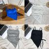 Basic Dress Womens Summer Offshoulder Tank Top With Tie Design For Casual Wear