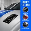 2PCS Universal Mount Engine Cover Air Intake Mesh for Focus RS MK2 Style Engine Hood Modification