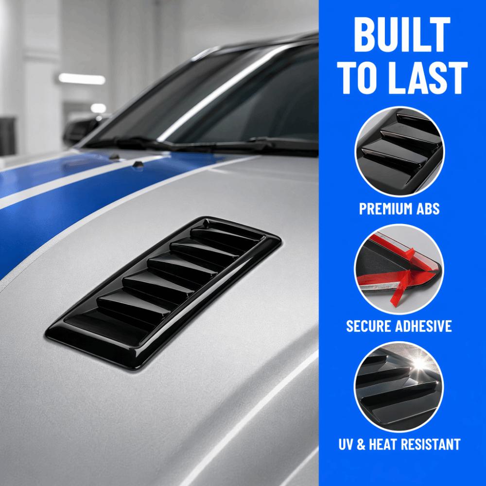 2PCS Universal Mount Engine Cover Air Intake Mesh for Focus RS MK2 Style Engine Hood Modification