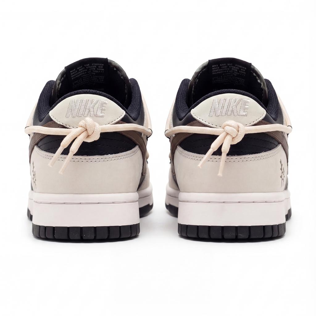 Nike Dunk Zapatos de Skate para Patinar Madera Marchita en Primavera Resistentes a la Abrasión Antideslizantes Caña Baja Unisex Marrón Beige HF5441-100(Equipo210-)