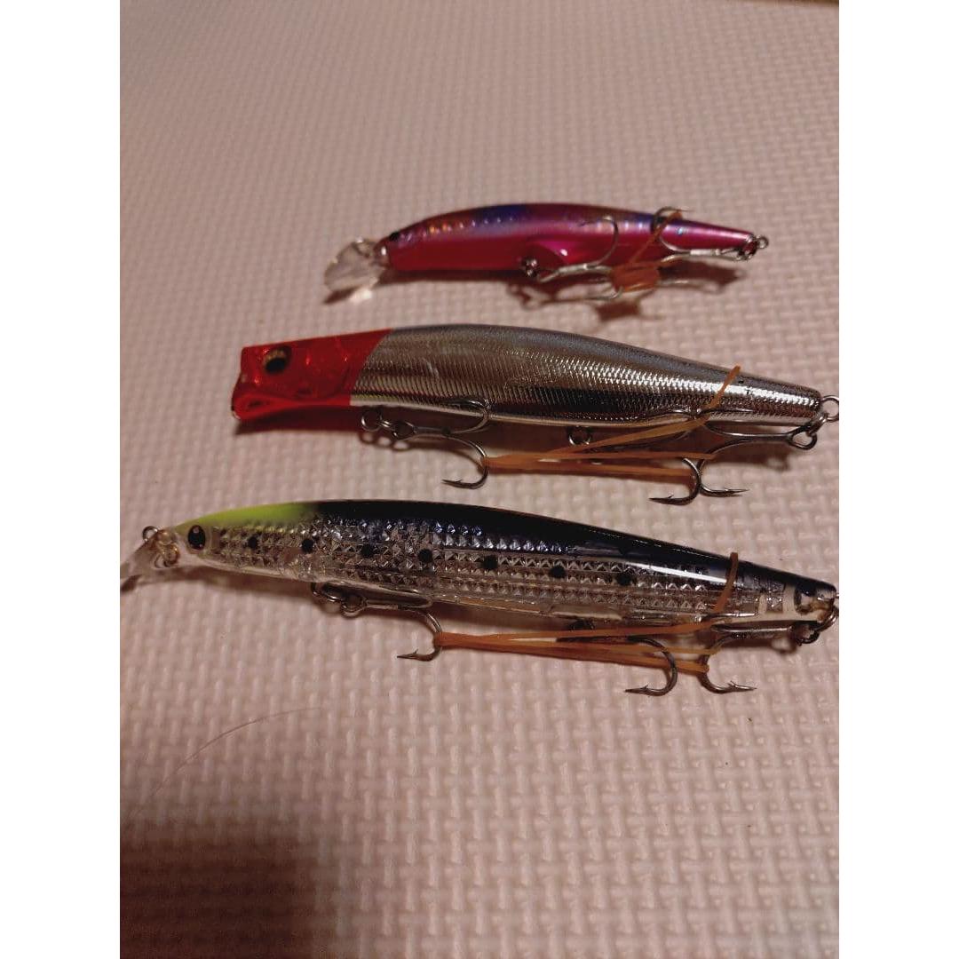 Used Mayfly, Vertis R, G-con, and other minnows set of 7 with DUO case