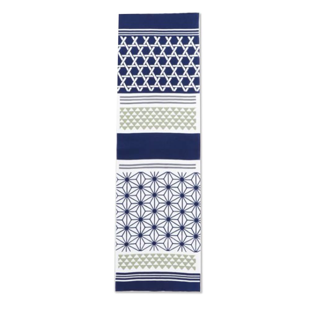 Hemp Leaf Tenugui Hand Made in Dyed Small Modern Japanese Japanese Showa Day Wamonoya Kaya Favolic Towel, Japan, Chūsen Pattern, Men's, Clothing,