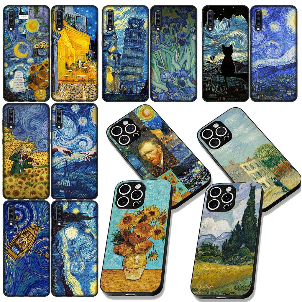 Sunflower Starry Night Van Gogh Cover for Motorola Moto Edge 50 30 Fusion 40 NEO Ultra Pro G22 G23 G20 G35 G84 G13 G53 Case