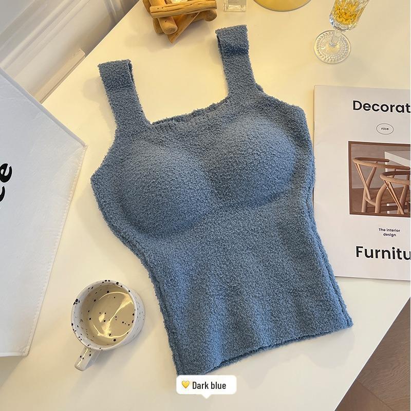 

Женский жилет из овечьей шерсти для похудения: Теплое флисовое нижнее белье с нагрудными вкладышами для осени/зимы M (80-105 lbs)