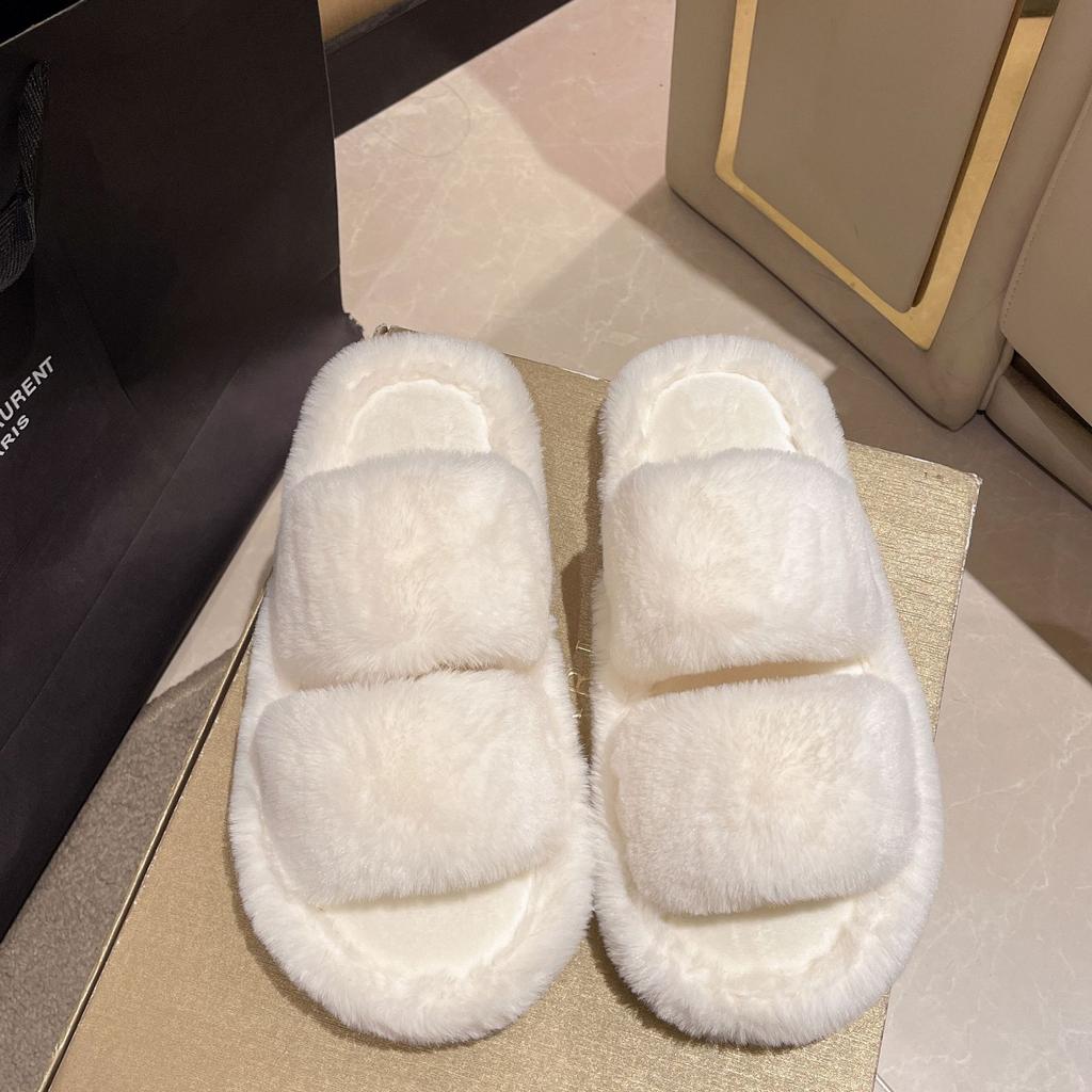 Winter Fashion Thick Warm Floor Cotton Slippers For Women
