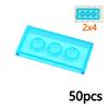 DIY Transparent Clear Building Blocks Smooth Thin Bricks Compatible with Leading Brands