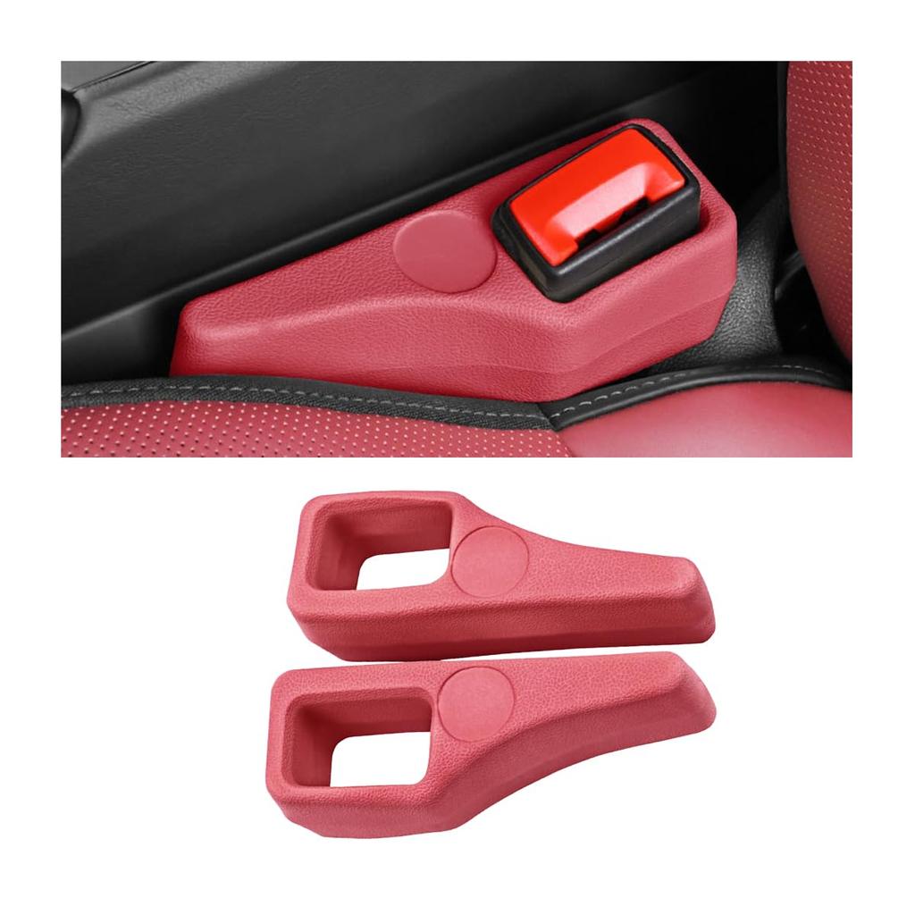 Car Seat Belt Buckle Gap Filler Protective Cover Set Car Accessories Vehicle Interior Protector Seat Belt Base Protective Cover