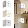 Corner Wall Clock Silent Wall Clock Lounge Clock Easy Installation Versatile Multifunctional Living Room Clock for Office