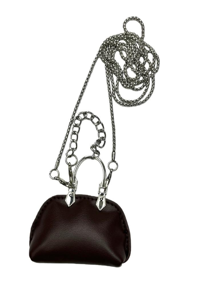 Pu Mini Shell Crossbody Bag With Chain For Daily Use Women