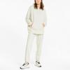 Puma Classics Oversized Hoodie With Embroidered Logo And Drawstring Women Tops Beige 535320-99