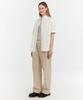 Oioi Collection Basic String Wide Pants [Beige]