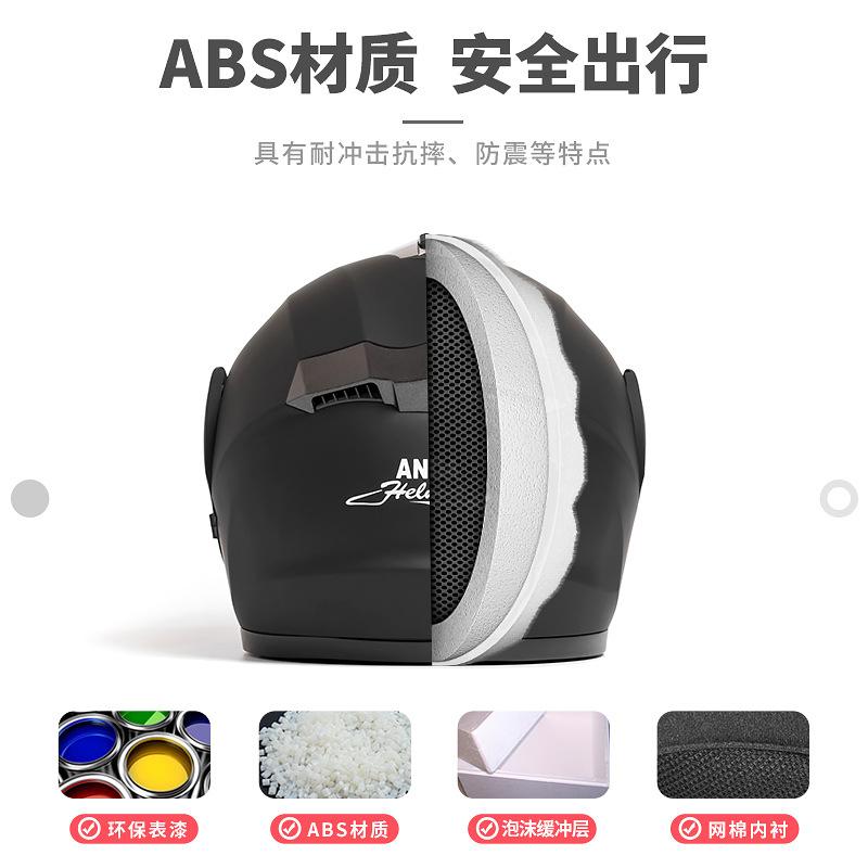 Specially designed for electric motorcycle helmets, men's and women's open-face helmets with dual mirror design, full-face helmet with