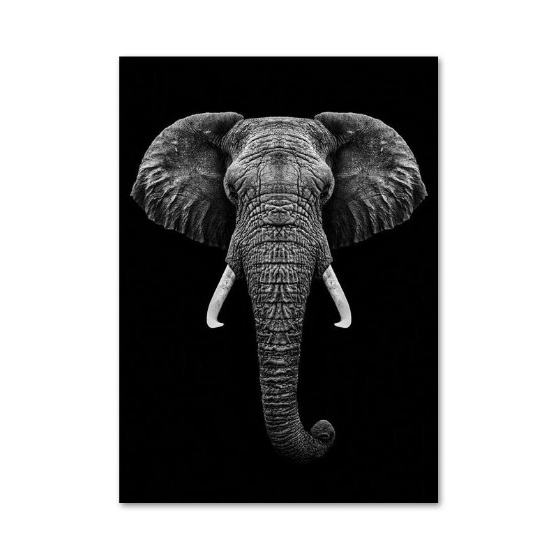 Black White Animals Lions Oil Painting Modern Canvas Posters and Prints Wall Art Picture for Living Room Cuadros Home Decoration