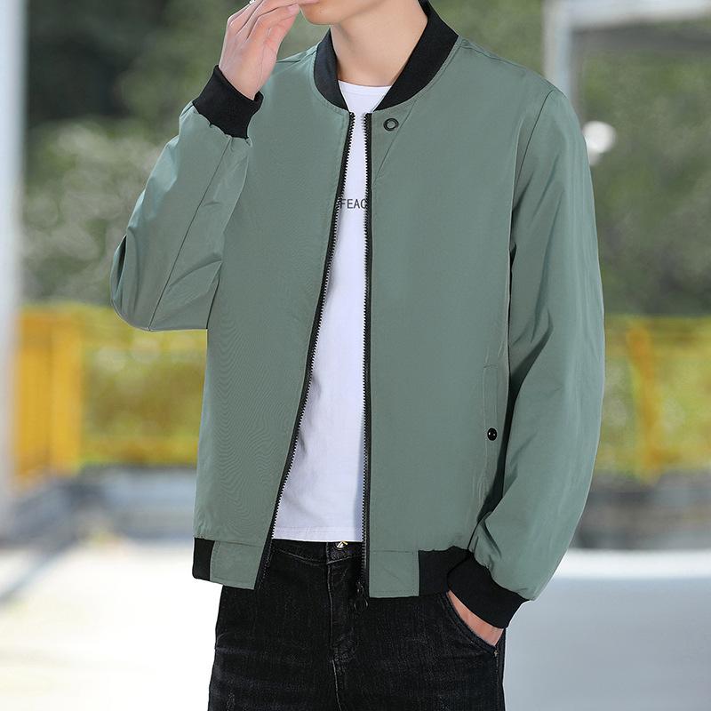 Men's Autumn Baseball Collar Trend Thin Casual Outside Men's Jacket Youth Clothing