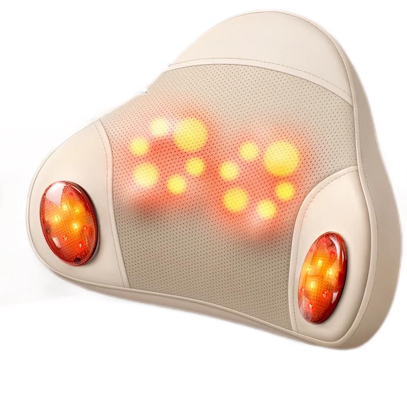 

Panapopo Heated Lumbar & Neck Massager Pillow CN plug (adapter included) Practical gift for holidays and birthdays