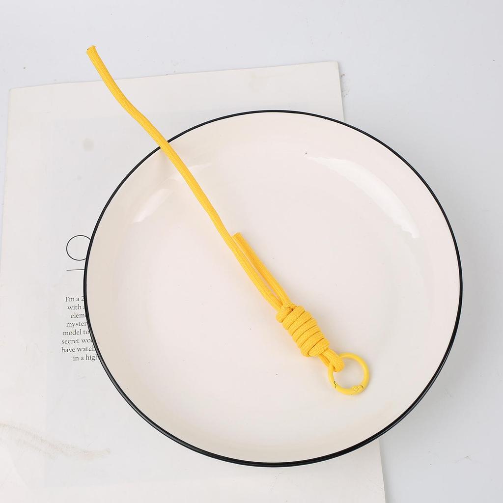 Trendy Colored Knot Braided Mobile Phone and Bag Lanyard - Handmade DIY Accessory Pendant Rope