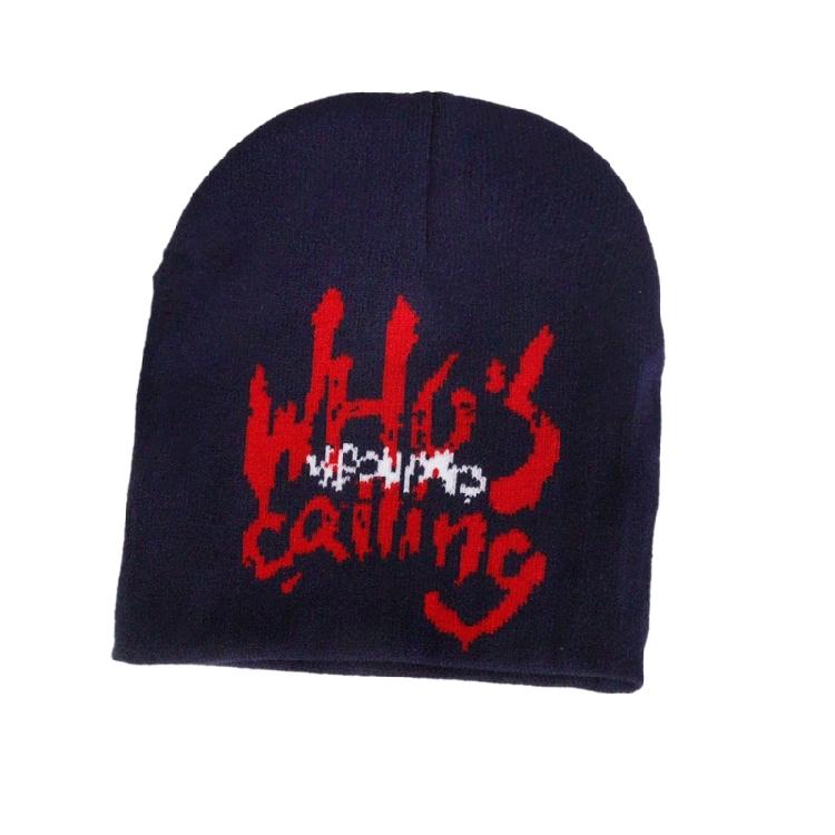 Jacquard Letter Hat Girls Bonnet 2000S Cool Girl Hat Women Headdress Casual Hat
