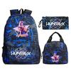 Animation Cartoon Printing Trend Student School Bag Lunch Bag Stationery Pencil Bag Combination Three-Piece Set