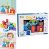 Creative Wooden Day And Night Cognitive Building Blocks Children Toy Set For Toddlers With Sensory And Handeye Coordination Skills