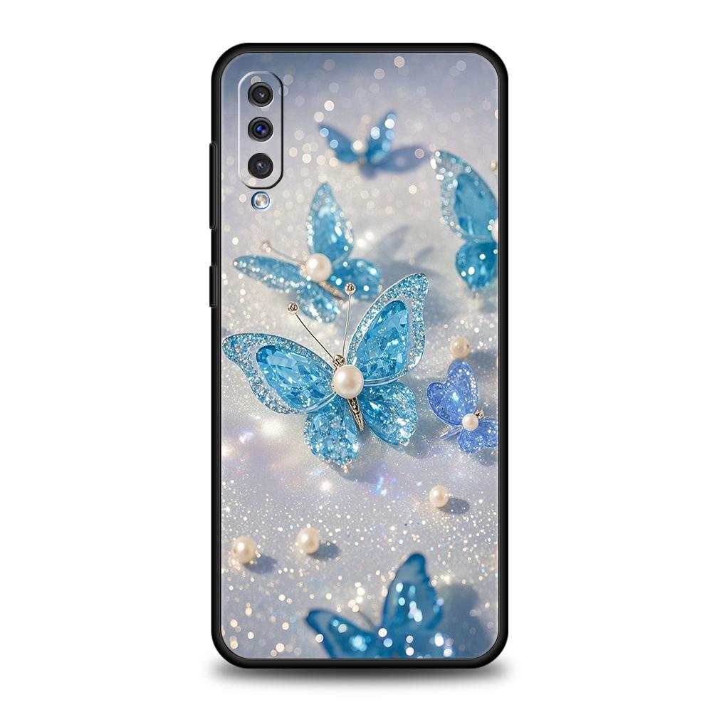 Phone Case for Samsung Galaxy A12/A14/A16/A24/A34/A54/A02/A03/A04/A06/A70/A50/A10/A20/5G Soft TPU Shell Beautiful Butterfly Art