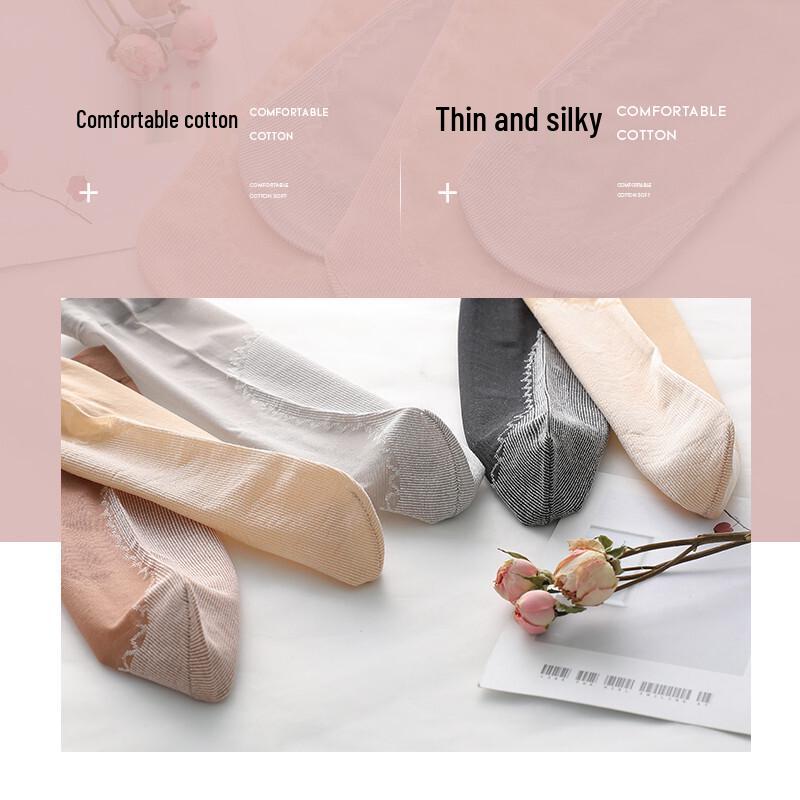 LANGSHA Women's Ultra-Thin Mid-Calf Silk Stockings