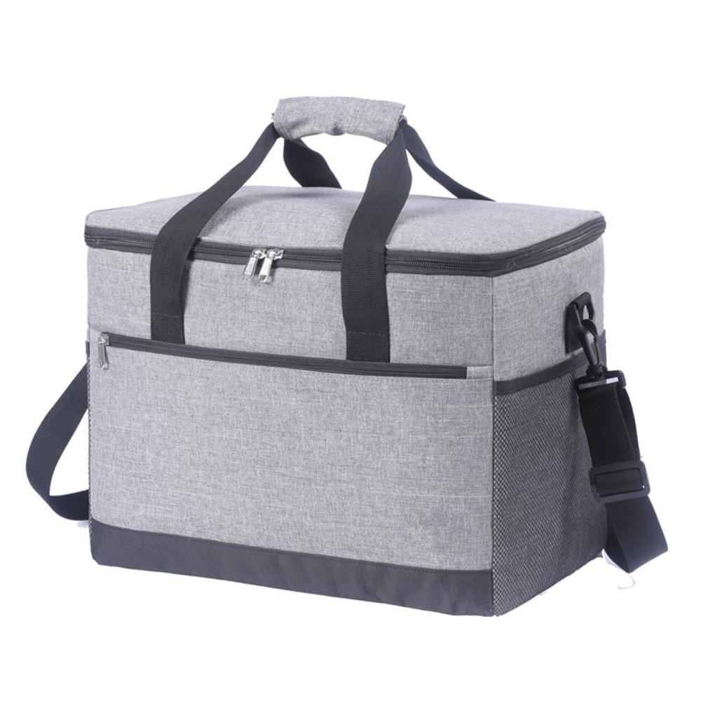 Oxford Cloth Lunch Cooler Bags Aluminum Foil 18L 30L Thermal Insulation Bag Large Capacity Leakproof Refrigerated Bag Outdoor