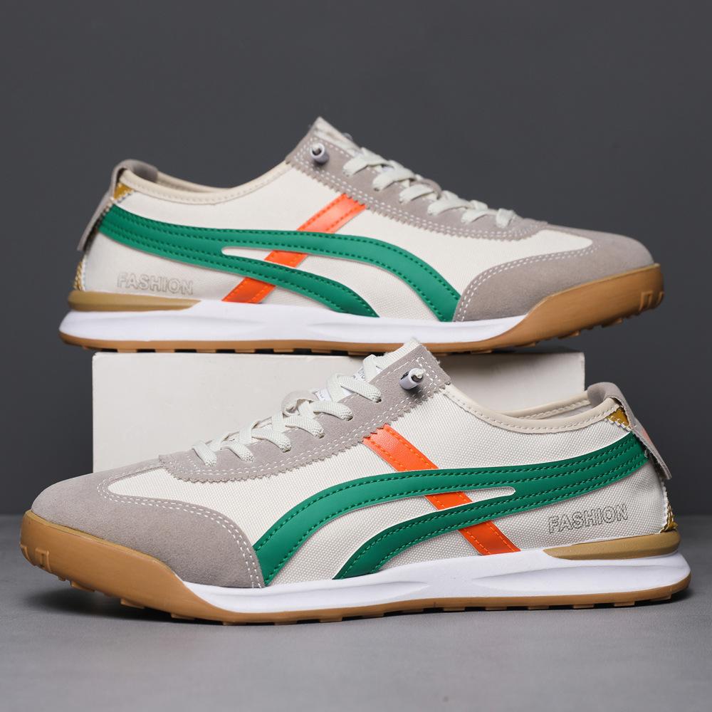 

2025 new Forrest Gump shoes platform rubber lightweight running shoes one pedal lazy shoes light sports casual shoes men 44