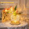 Berührungssteuerung Nachttischlampe Blume Tischlampe, 3 Farben Orchidee Nachtlicht, Wiederaufladbar Kabellos Dimmbar Künstlich Kreativ DIY Florale Leuchte LED mit