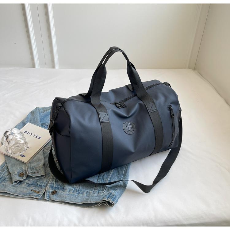 Korean-style travel bag, large-capacity shoulder and crossbody bag with separate shoe compartment, sports and fitness bag, storage bag, yoga bag