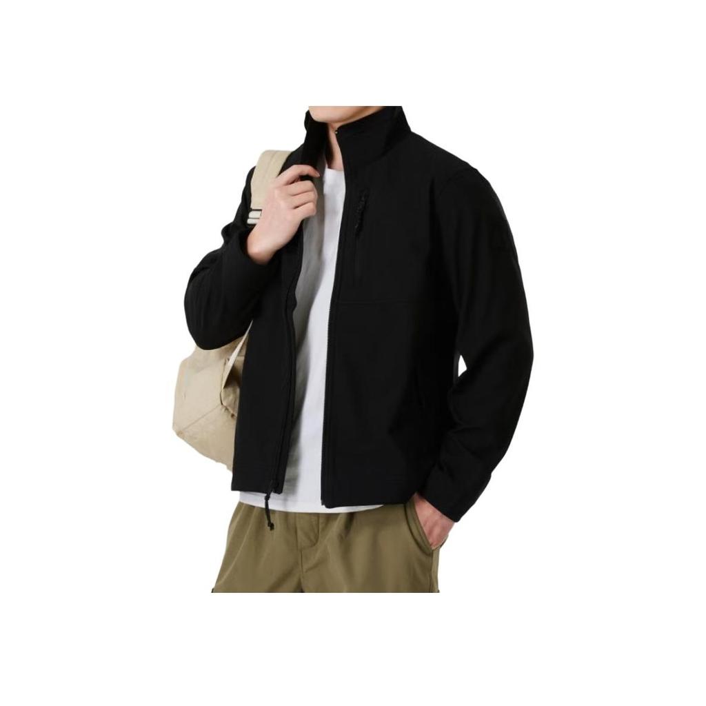 Timberland Winddichte gewebte Softshell-Langarmjacke Herrenjacken Schwarz A6AU4-001