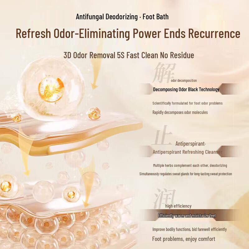 BEAI Athlete's Foot & Odor Relief Foot Soak Powder