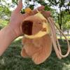 Niedliches Bienen Capybara Plüschtier Kawaii Tiere Flauschiges Capibara Schlüsselanhänger Weiches Stofftier Bienen Rucksack Tentakel Hut Anhänger Geburtstagsgeschenk