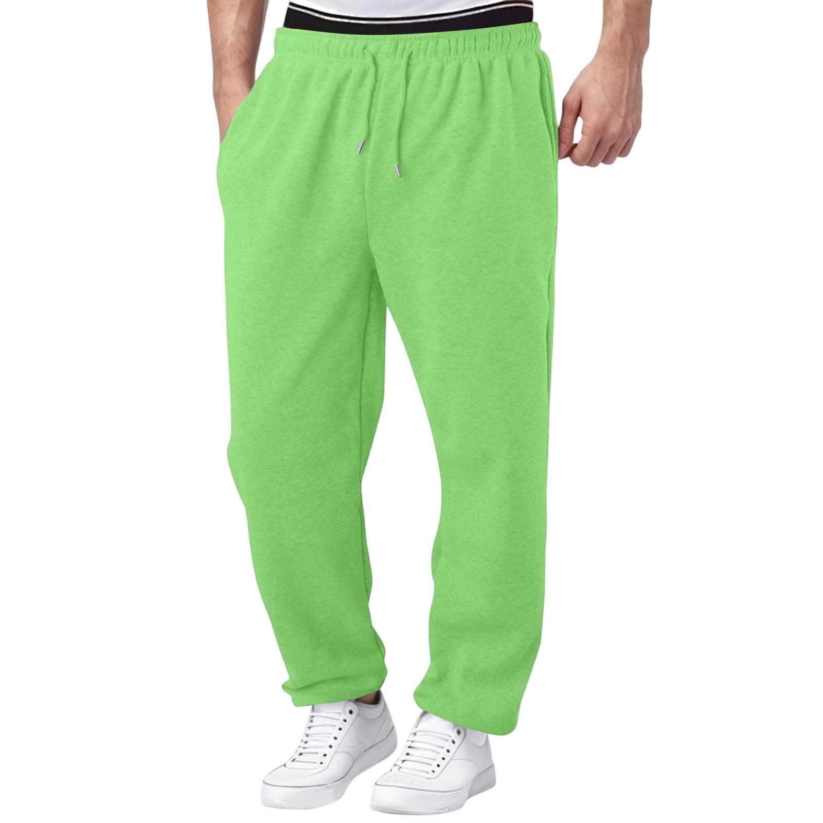 Men s Casual Sweatpants Joggers for Everyday Comfort XXXL зелёный