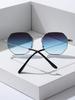 1PC Metal Irregular Fashion  Frame Women Sunglasses For Daily Life Men Shades Vacation Outfits Accessories.