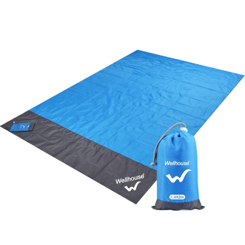 Lightweight Waterproof Portable Foldable Picnic & Beach Mat with Nylon Bag